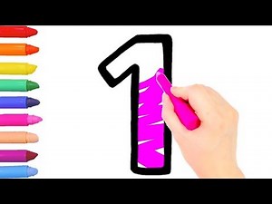 Learn Numbers 1 to 20 Drawing and Coloring with Voice Learn Colors for kids Crayon | Mika Mika