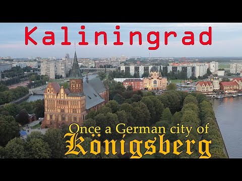 Kaliningrad Russia 4K. Russian People and German Heritage