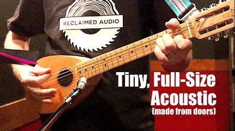 Travel Guitar Made From Closet Doors & Pallet Wood