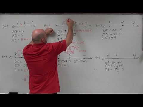 Master How to use the segment additon postulate to find the missing length of a line