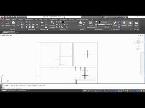 autocad 2D leçon 5 plan de maison les ouvertures
