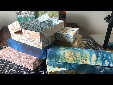 Super cute gift boxes from 12x12 paper!