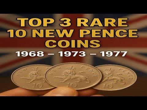 Top 3 Rare British 10 New Pence Coins | 1968 – 1973 – 1977 | Full History, Value & Facts