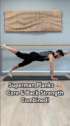 Superman Planks 💥 Core & Back Strength Combined!
