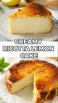 Creamy Italian Ricotta Cake | Few Ingredients, 5-Minute Dessert