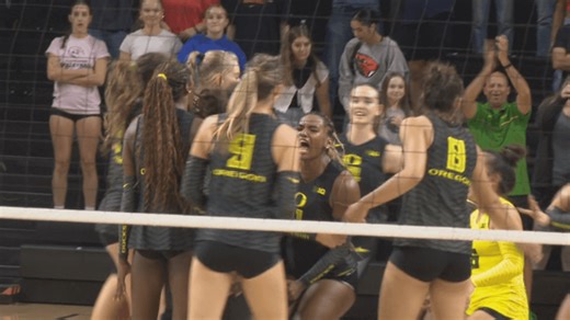 Oregon volleyball ends Beavers 5-match win streak