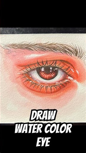 Watercolor eye tutorial for beginners l Watercolor eye step by step