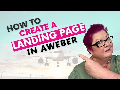How to Build a Landing Page in AWeber