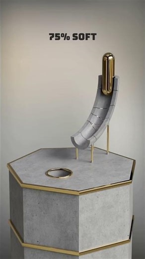 0% vs 100% cylinder slide soft body simulation #inspiration #inspiration #challenge #fluidsim