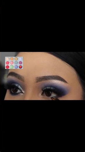 Blue eyeshadow tutorial #eyeshadowtutorial #subscribe
