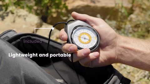 Sun Company Altimeter 203 - Battery-Free Altimeter and Barometer | Weather-Trend Indicator with Rugged ABS Case and Lanyard | Reads Altitude from 0 to 15,000 Feet