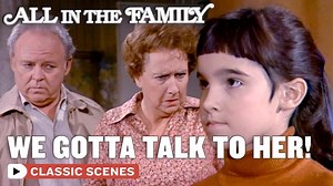 Archie (Carroll O'Connor) and Edith (Jean Stapleton) suspect that Stephanie (Danielle Brisebois) is stealing. Watch on Freevee: https://imdb.to/3BynHq5 | All In The Family