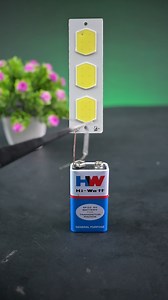 9V Battery & Cob Led Project | 7th School Science Project #shorts #diy #led #light #9vbattery #project #schoolproject #scienceexperiment #automobile #diyprojects | Creative SM