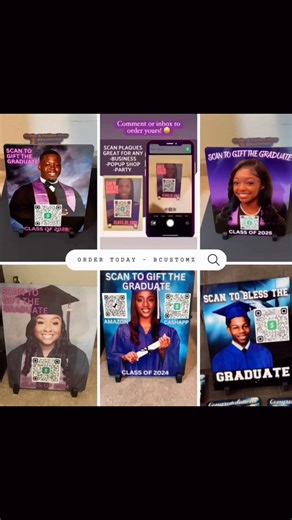 Make it easy for people to send gifts, tips, or payments instantly. These custom QR code signs let guests or customers quickly scan and send through Cash App, PayPal, Zelle, gift registries, and more. Perfect for graduation parties, birthday celebrations, and business owners who want a simple way to collect digital payments. Message me to get one customized for your event or brand. #QRCodeSign #QRCodePayment #SmallBusinessMarketing #GraduationPartyIdeas #PartyPlanning