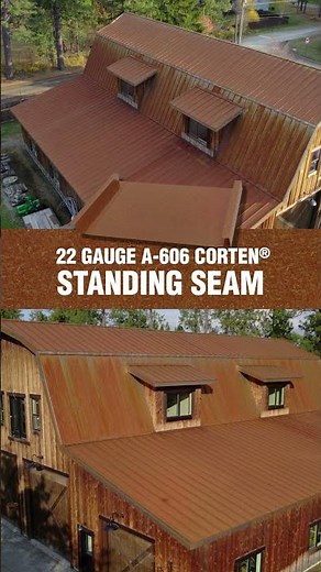 Corten A606 Standing Seam Project Highlight in Idaho