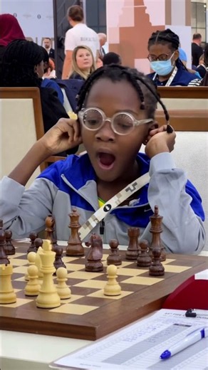 😎 Just 9 years old and already totally unfazed by the Chess Olympiad!