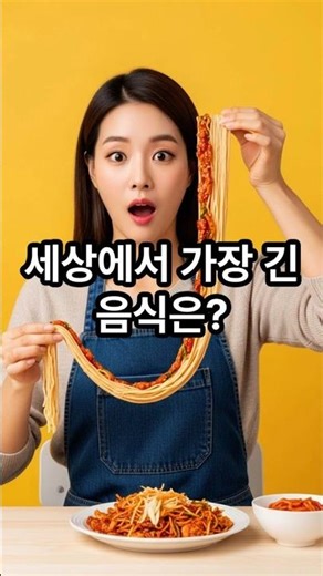 세상에서 가장 긴 음식은? #넌센스퀴즈 #넌센스 #수수께끼 #아재개그 #유머