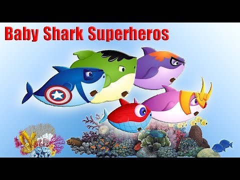 Baby Shark Superheros | Baby Shark Sing and Dance | Nursery Rhymes Song for babies