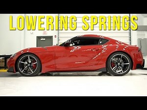 A90 Supra Lowering Springs Install