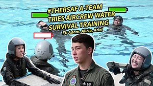 82K views · 872 reactions | Looking for some entertainment to 'break' your Circuit Breaker monotony? Jump back in time with the #ATeamRSAF as they attempt the Aircrew Water Survival Training, back in March! Did they take to it like a fish to water (literally 隆‍♂️隆‍♀️) or did chaos unfold? Find out in Part 1 of our Aircrew Water Survival series now! | The Republic of Singapore Air Force | Facebook