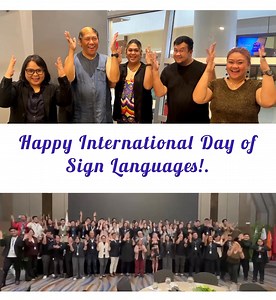 38K views · 911 reactions | Happy International Day of Sign Languages!. The second video below is linked to Mr. Colin Allen's owner. #IDSL #InternationalDayofSignLanguages #signlanguage | Philippine Federation of the Deaf | Facebook