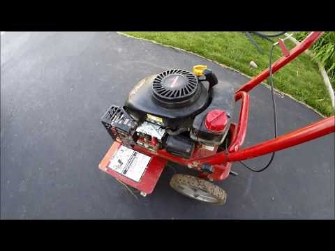 How to start your Earthquake Garden rototiller.