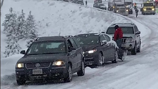 Huge pile-up shuts down Coquihalla Highway