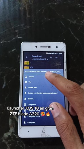 Sistema Infinix: Launcher XOS 10 en ZTE Blade A320