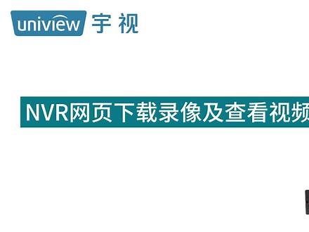 NVR 录像下载与路径查看