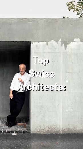 Top Swiss Architects 🇨🇭 Peter Zumthor Born in 1943, Zumthor is known for his sensory and meditative approach to architecture. Every detail in his work is intentional—emphasizing atmosphere, material, and memory. Projects like the Therme Vals and Bruder Klaus Chapel embody quiet, timeless beauty. Mario Botta Born in 1943 in Mendrisio, Botta is recognized for his bold geometries and powerful forms. His architecture often features brick, stone, and concrete, creating strong, sculptural buildings