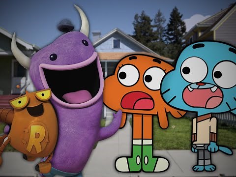 Gumball and Darwin vs Robot and Monster. Epic Rap Battles of Cartoons Season 1.
