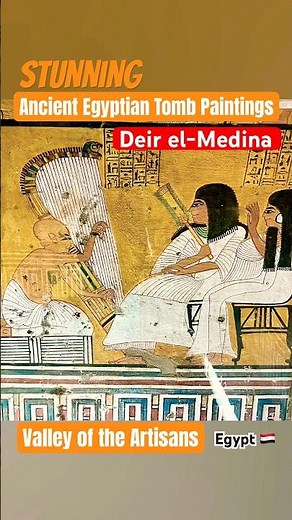 🇪🇬Fascinating Ancient Egyptian Tomb Paintings/Deir el-Medina #wallpaintings 뛰어난 보존 상태의 고대 이집트 고분벽화