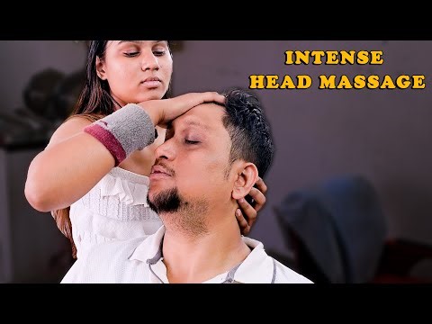 Ultimate Head Massage Experience | Indian Female Barber ASMR | Neck cracking | face massage