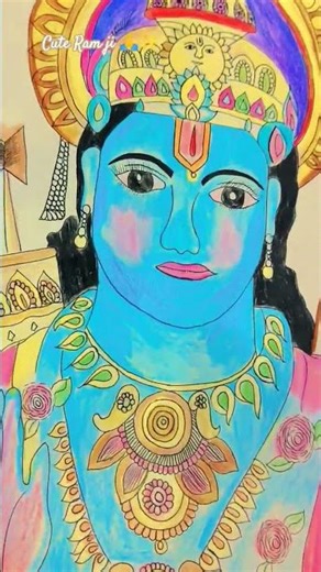 cute Ram ji drawing made by labu genius craft #viralvideo #shortsvideo