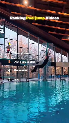 Ranking Pool jump videos. The last one definitely cool.
