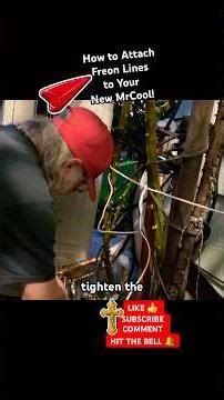 MRCOOL Installation: How to Attach Freon Lines to Heating and Cooling Unit. #diy #home #shorts