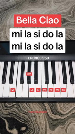 Bella Ciao #piano #pianotutorial #pianolessons #short #pianomusicalite | Piano Musicalité