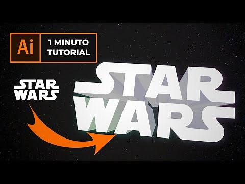 Cómo hacer un logo en 3D en Illustrator | Tutorial en 1 minuto
