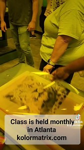 Creating 4 color process screens, 60lpi thru 230 mesh. Each day every student coats, exposes and develops their own screen. We make learning fun! No Boring lectures! We teach basic to advanced techniques over the 3 days, as students learn to print Vector, Simulated process and even 4 color process. Students got to play with over $50k in classroom equipment. Class is 80% hands on and covers Vector, Simulated Process & 4 color process We have over 600 5 star reviews! Class is held twice a month. C