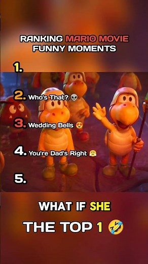 Ranking Mario Movie Funny Moments 😂