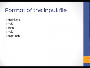 Flex - Scanner Generators - Compiler Design (Arabic)