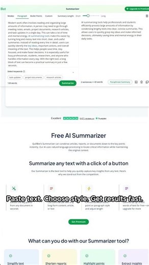 This AI tool summarizes long text in seconds