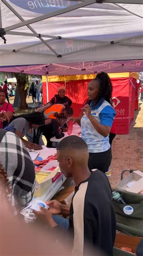 🔴Our colleague is seen showing the audience the proper way of inserting and use the female condom, also known as an internal condom, to prevent pregnancy and sexually transmitted infections (STIs). This includes demonstrating how to open the package, inserting, and how to remove it after intercourse. #DayTwo of the National Department of Health (South Africa) "Close the Gap - Higher Education Campaign" at Mankwe Orbit TVET College Auditorium, Mogwase, Rustenburg, Northwest Province. We are exci