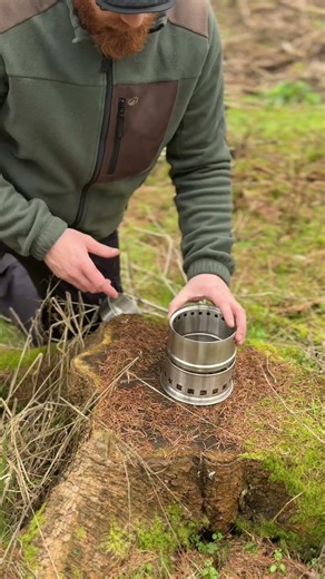 Quiet Bushcraft | Setting Up the Camp Stove 🔥 #quietbushcraft #bushcraft #campfire