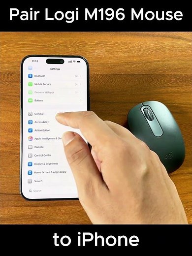 Pair Logi M196 Mouse to iPhone