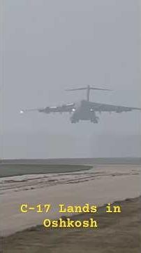 The Mighty C-17 Globemaster Arrives at EAA Oshkosh! 🇺🇸 Direct from Hawaii ✈️