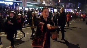 The full-length 2023 Burgess Hill Bonfire Procession - featuring the reveal of the highly topical fire banners at the start. | Burgess Hill Uncovered