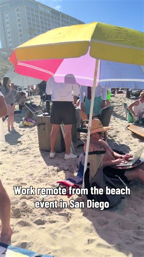 Remote work from the beach event in Pacific Beach San Diego | Beach
