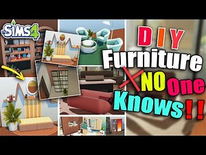 DIY Furniture Build in Sims 4 #sims4hacks #sims4ideas