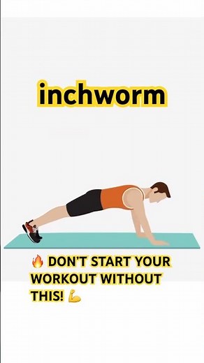 Inchworm Exercise | Full Body Warm-Up & Core Strength in 20 Seconds 🔥